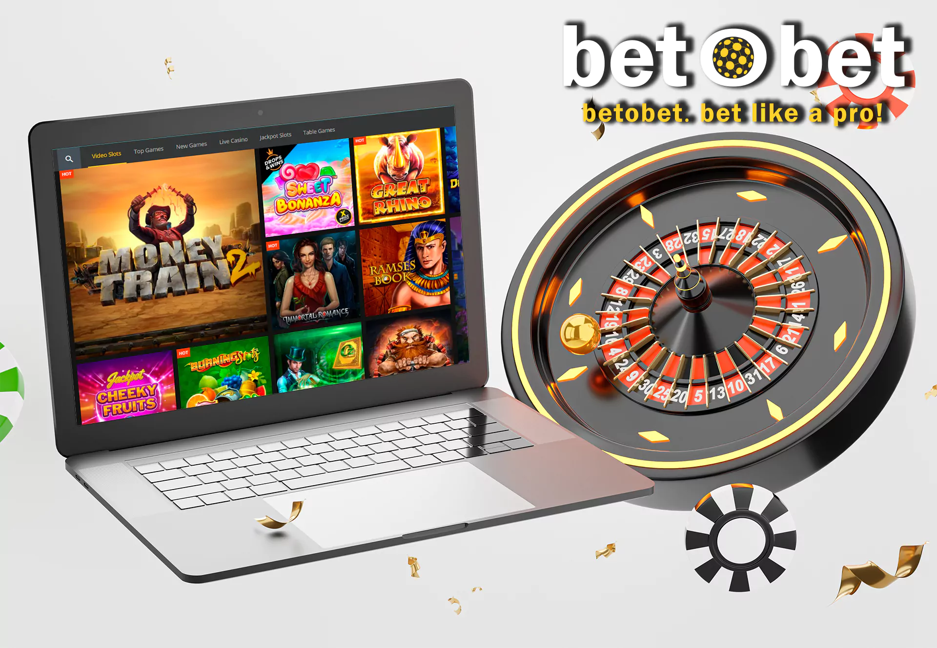 Open the casino section and start gambling.