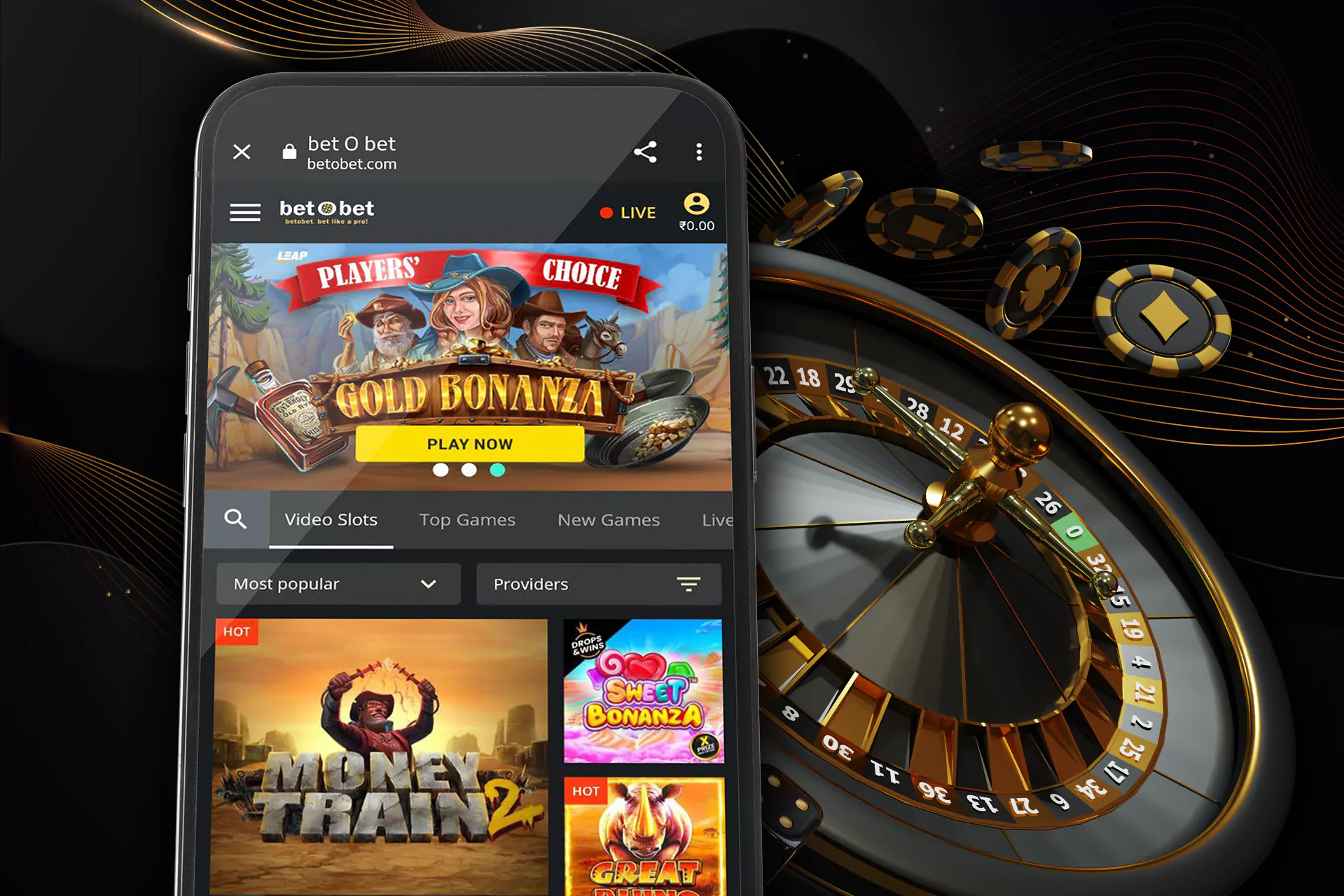 There are a lot of casino games that you can play in the Bet O Bet app.