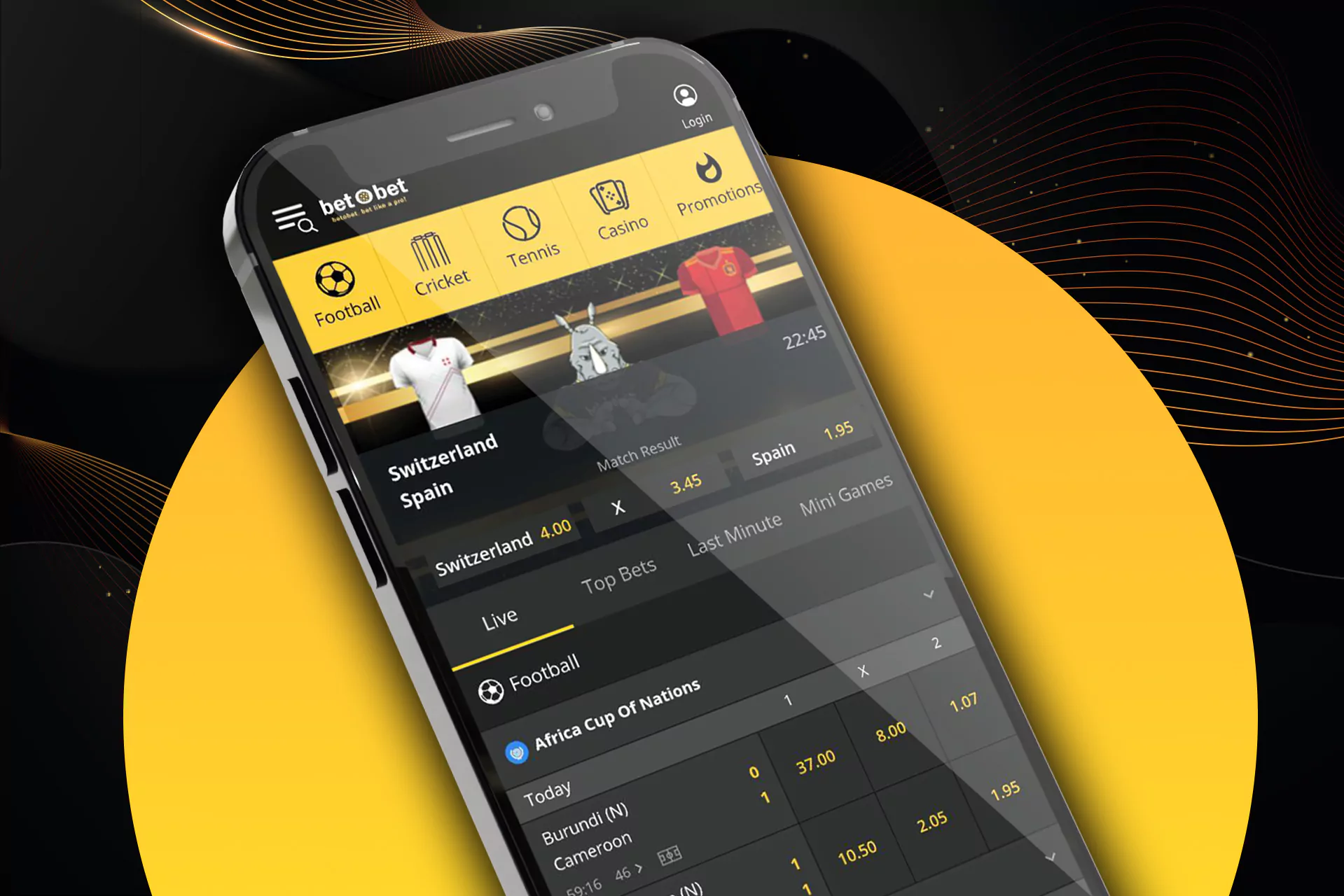 Bet O Bet has an adaptive design and full functionality.