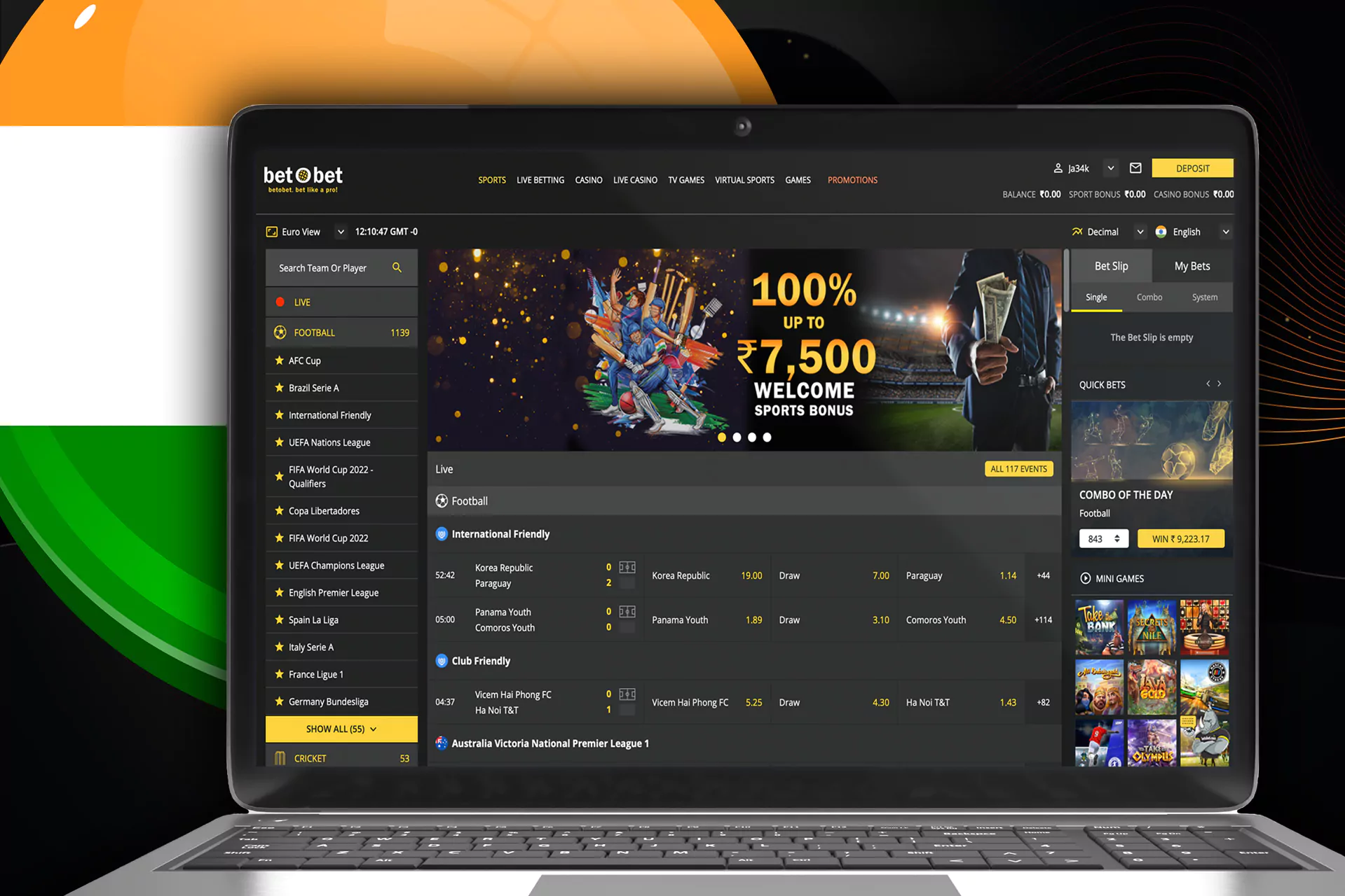 Bet O Bet is an official website operating in India.