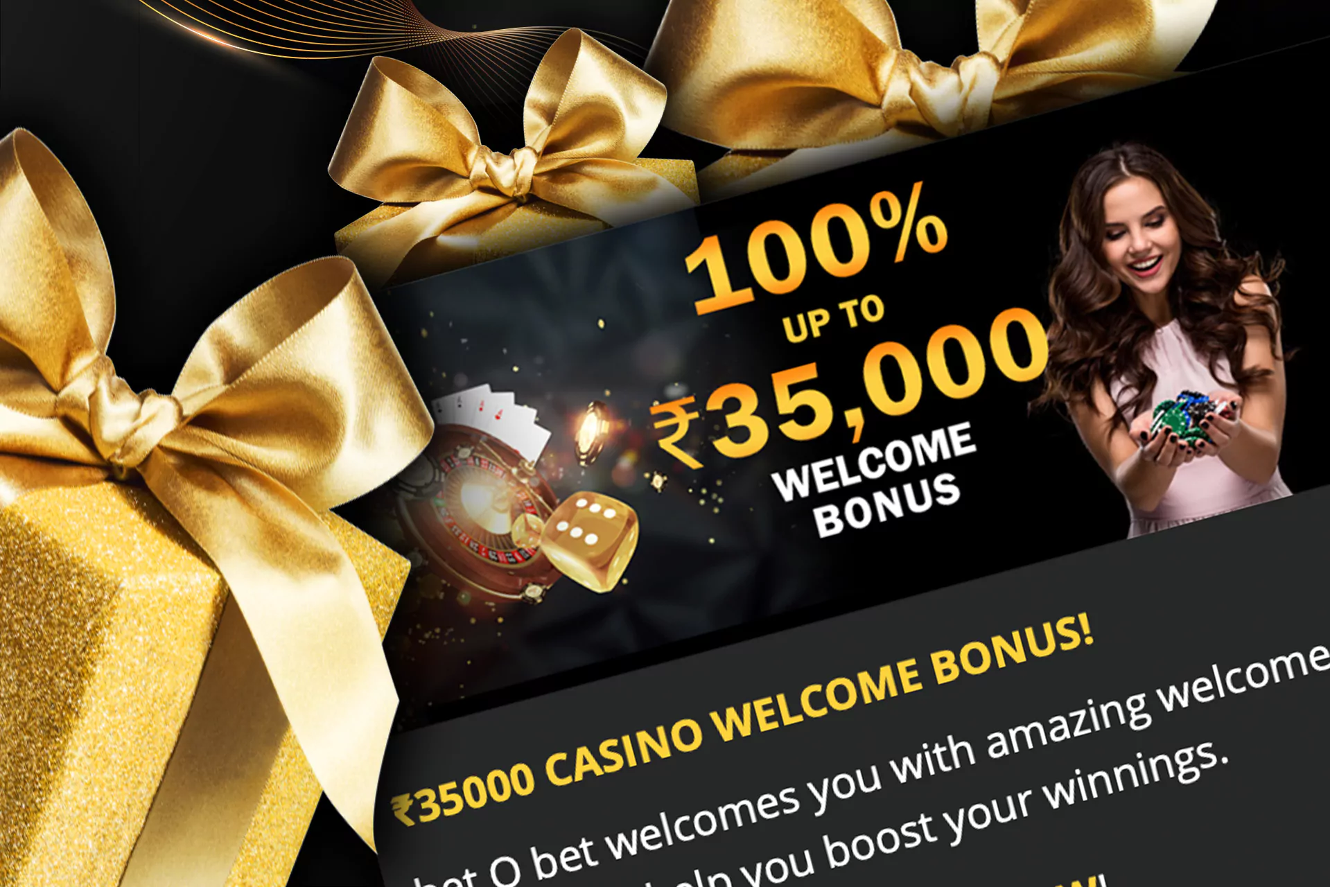 Use our promo code and receive a lucrative casino bonus.